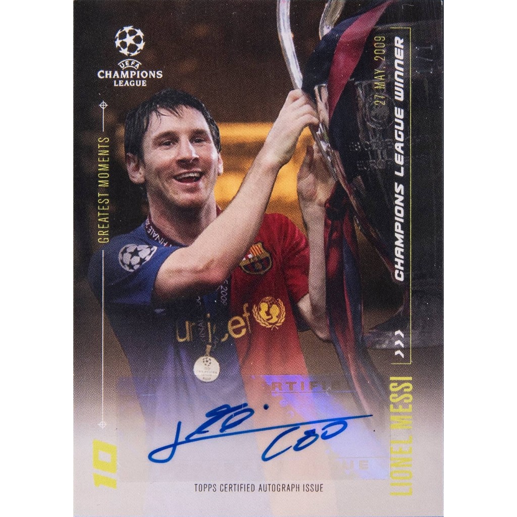 Fullprint Replica Kartu Mainan Anak Jadul Bola tanda tangan Messi 2009