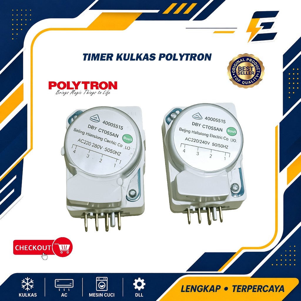 Timer Kulkas 2 Pintu Polytron