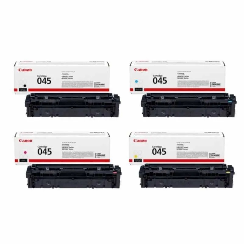 Toner Canon CRG-045 Black & Colour Original Cartridge Printer Canon imageCLASS LBP611Cn LBP612Cdw LB