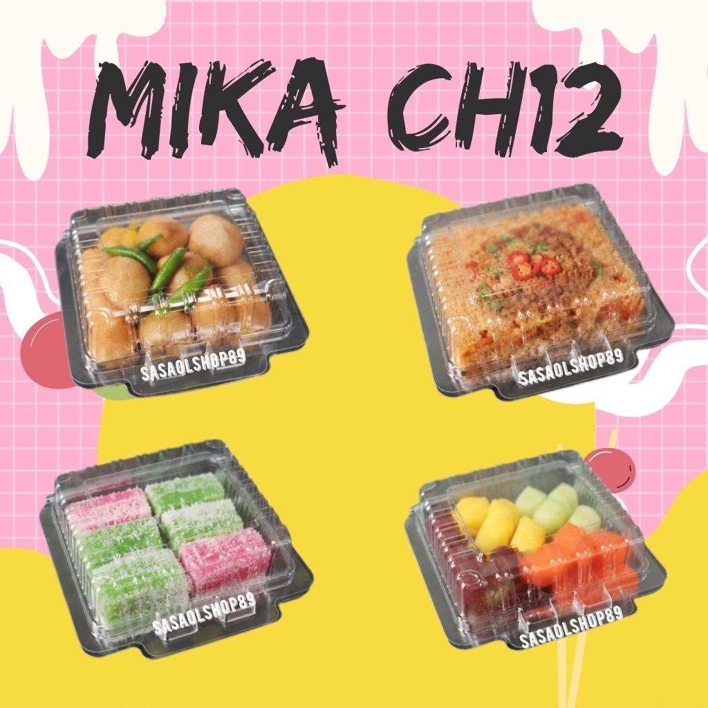 Mika Tart Mini (25pcs)Mika Tray sushi CH12 Mika Kue kecil
