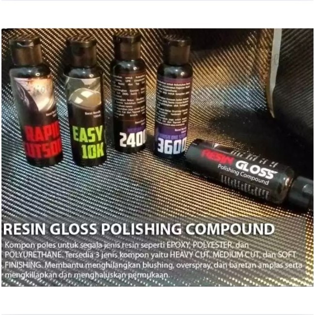 [Terlaris] Resin Gloss Polishing Compound Kompon Poles Resin Kilap - Resin Gloss 100 ML