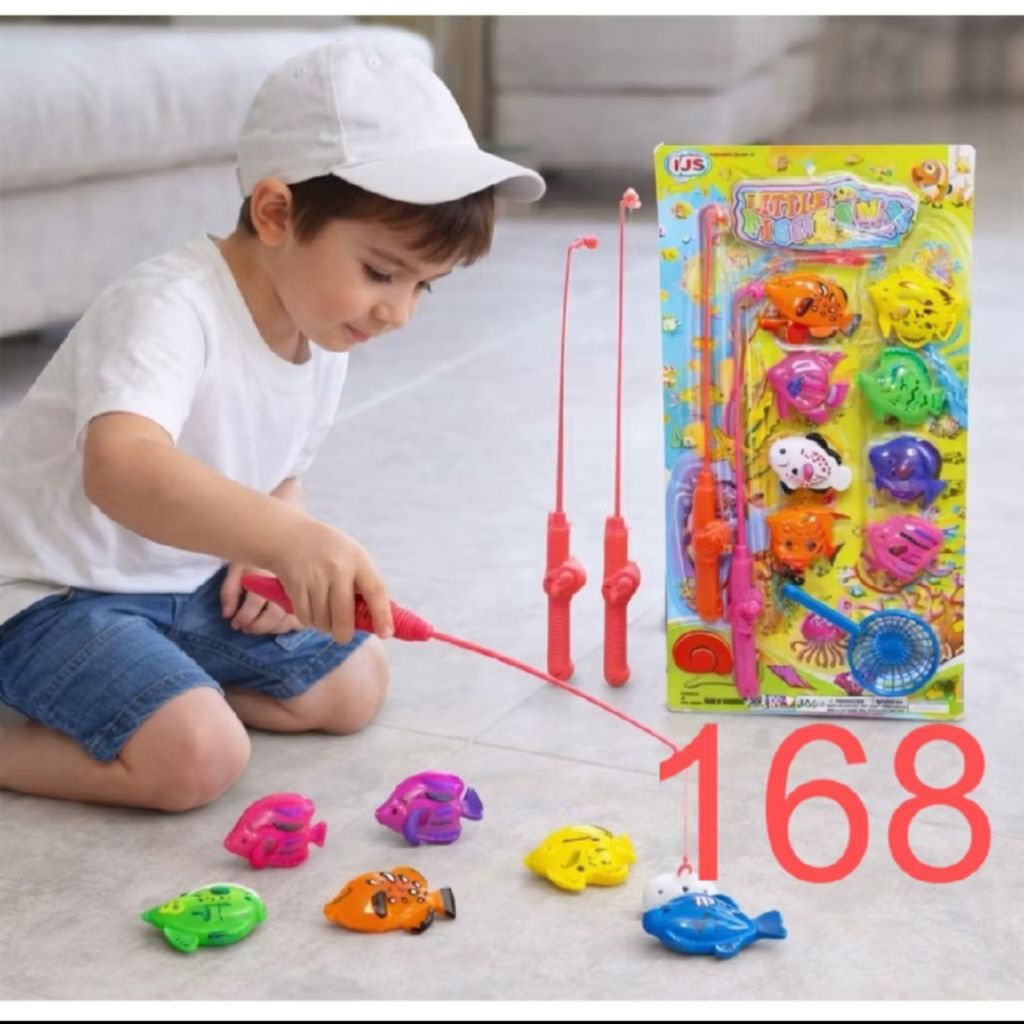 Mainan anak pancingan 2 Magnet besar/Mancing mania