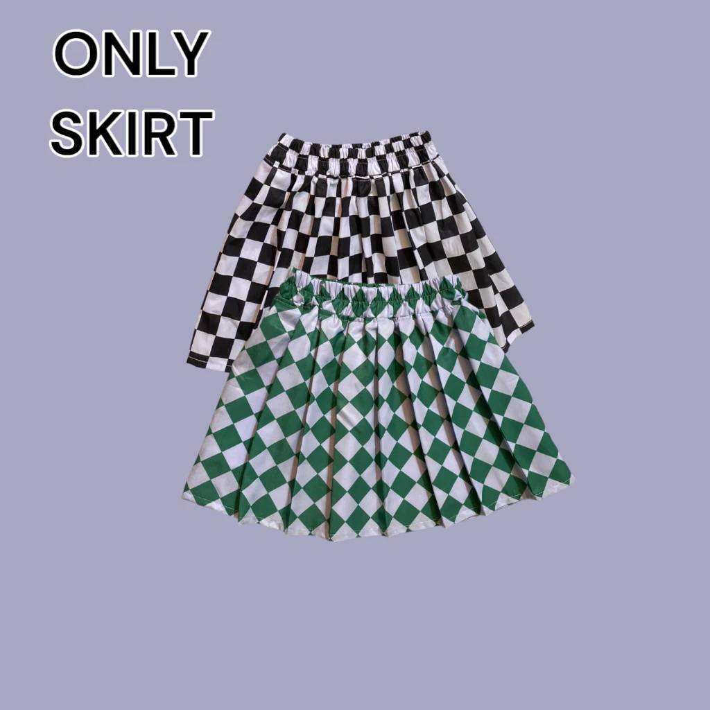 KAZUHA ROK SKIRT DANCE ANAK PEREMPUAN KOREAN STYLE KPOP FASHION SHOW KOSTUM USIA 3-14 TAHUN