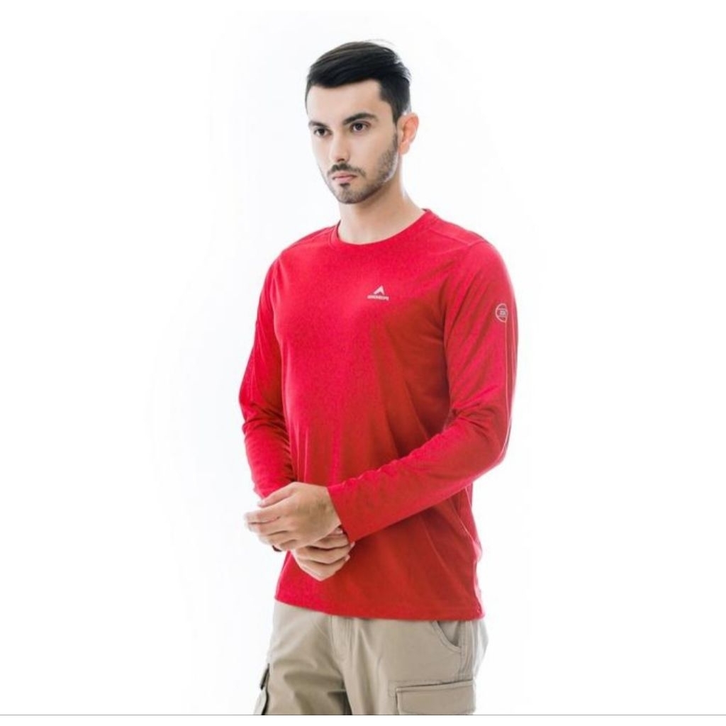 Baselayer Eiger 28 Gunung Tech Tees Tshirt Merah