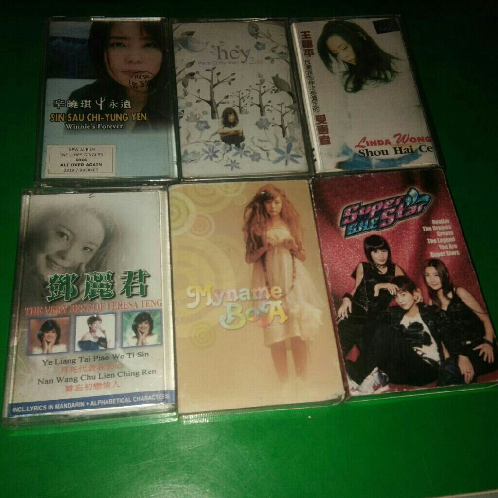 kaset pita Winnie sin hey Linda wong Teresa teng boa