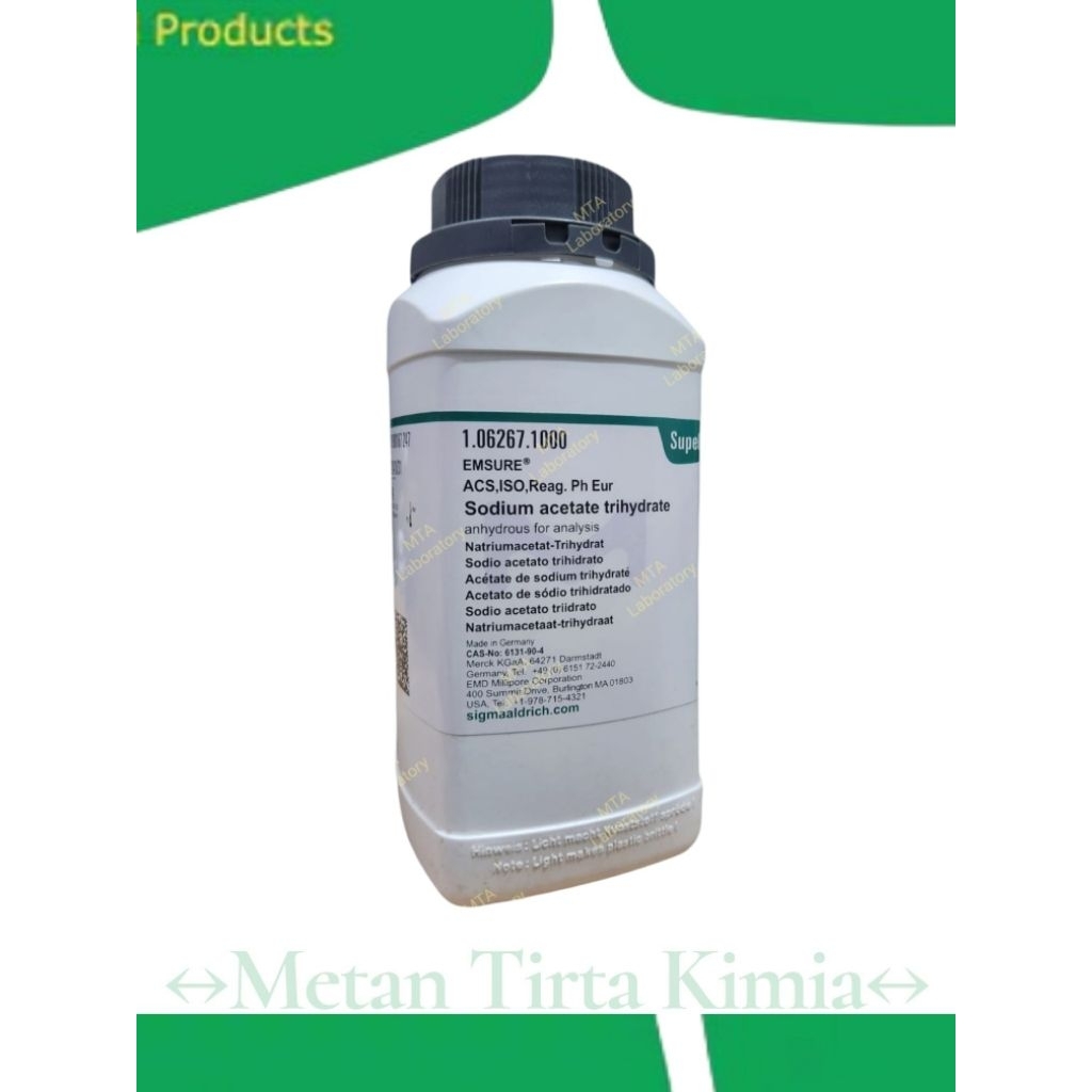 Sodium acetate Trihydrate Merck/Sodium acetat trihidrat 1.06267