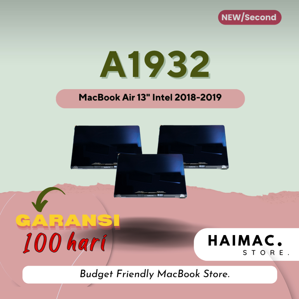 LCD A1932 - MacBook Air 13" 2018 2019 LCD Panel || Original Second dan New