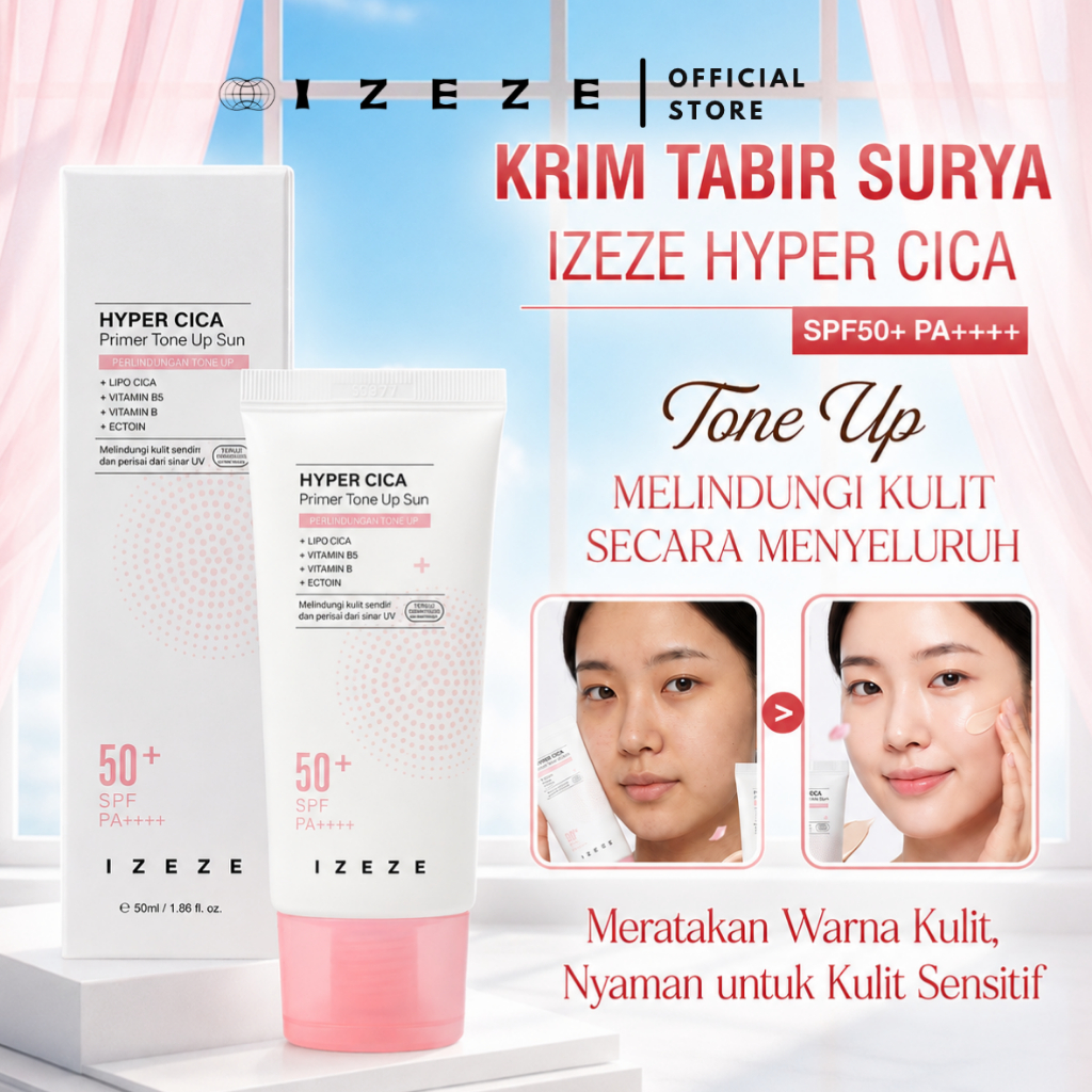IZEZE HYPER CICA Primer Tone Up Sun 50ml / SPF 50+ PA++++  | CICA Sunscreen Primer