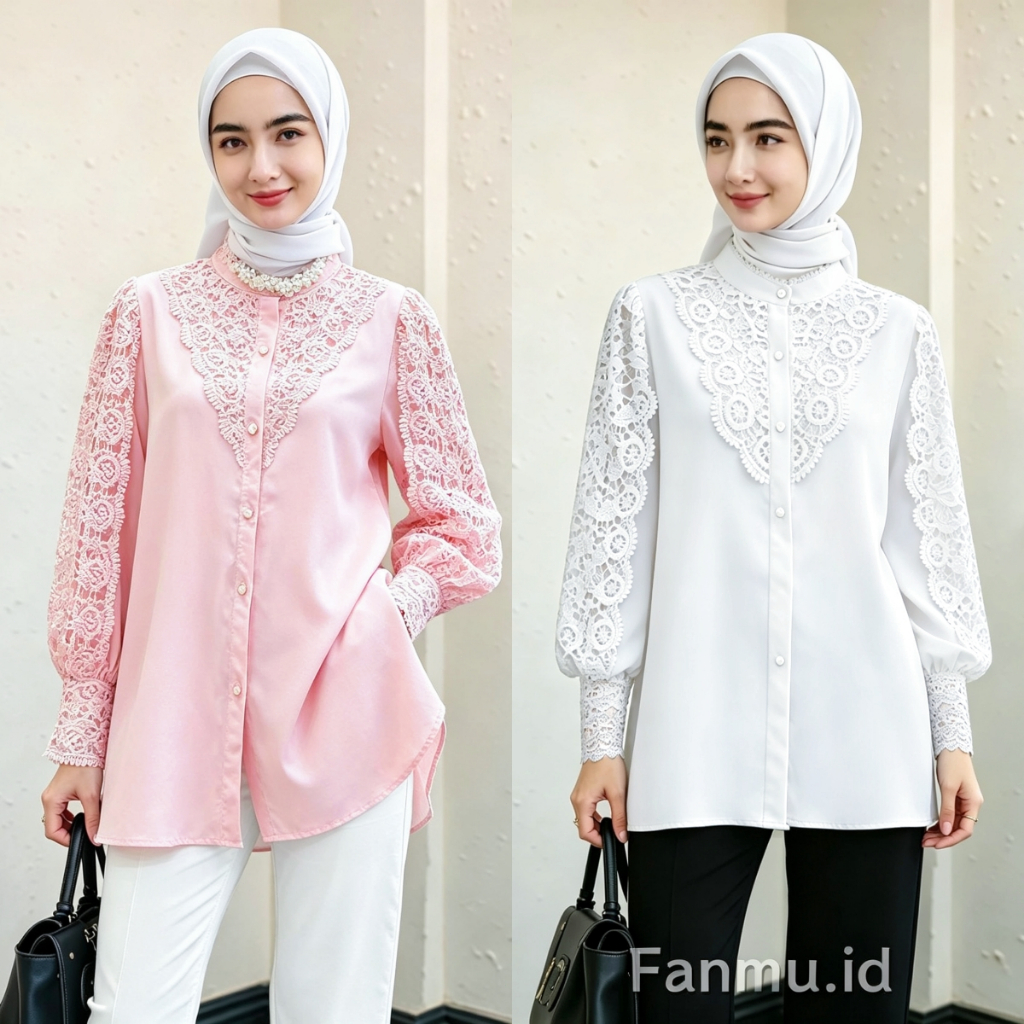 Fanmu- Baju Atasan Casual Wanita Korea Style