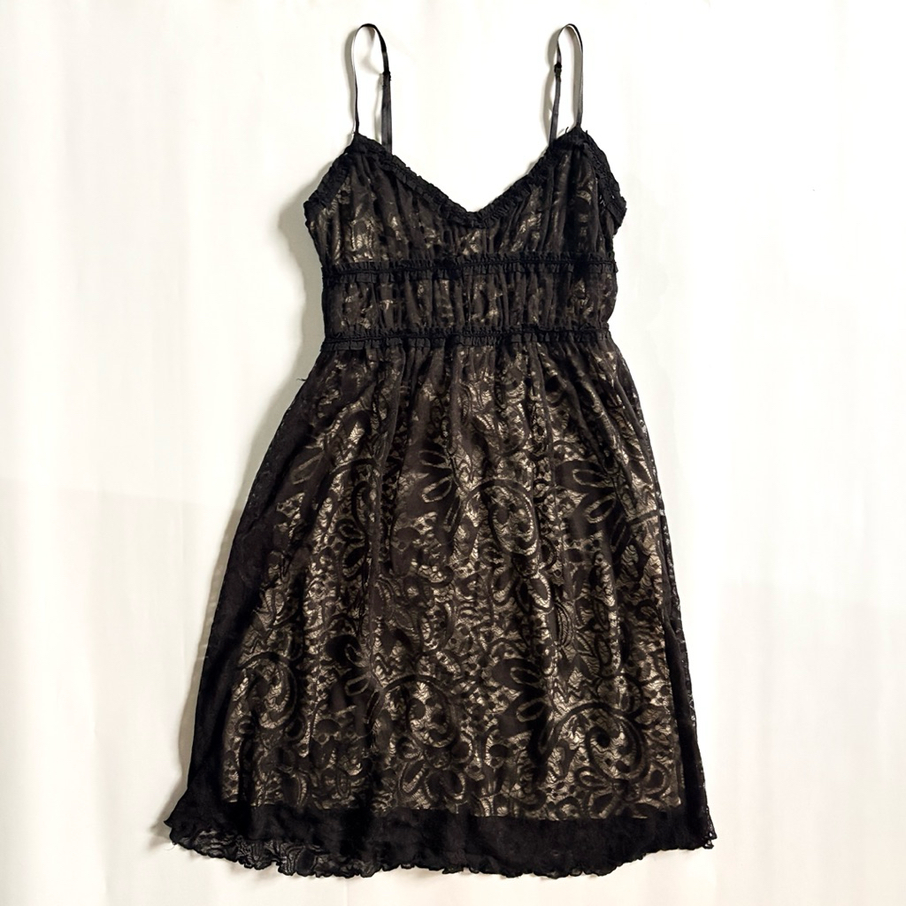 Preloved Dress Mango MNG Black Lace