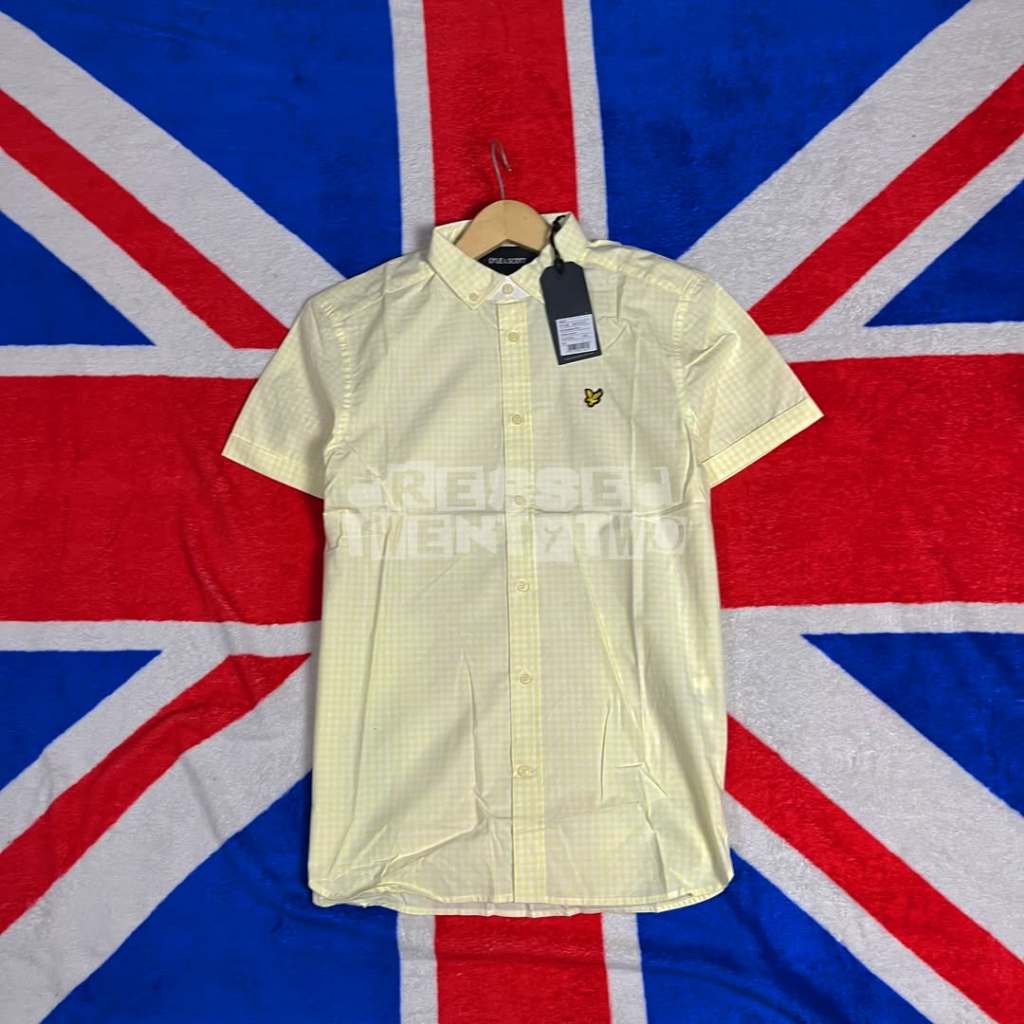LYLE SCOTT GINGHAM SHIRTS LEMON BRAND NEW WITH TAG