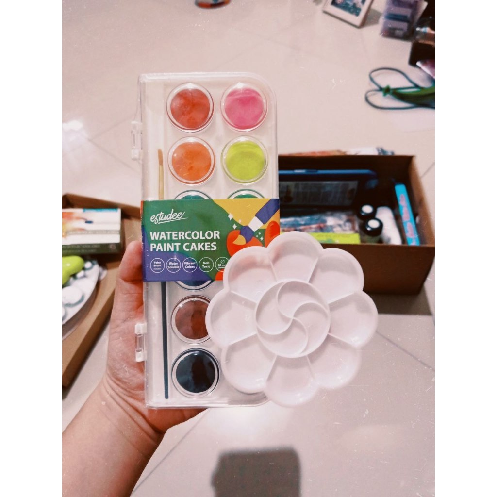 [PRELOVED] Watercolor Paint Cakes 12 Color