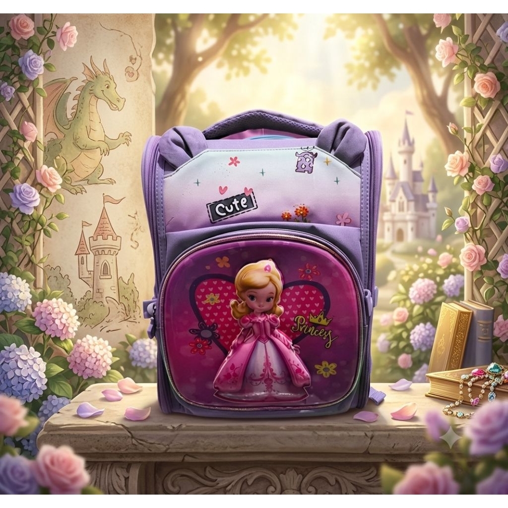 Tas Ransel Korea tabung  Supreme TK-SD Barbiee