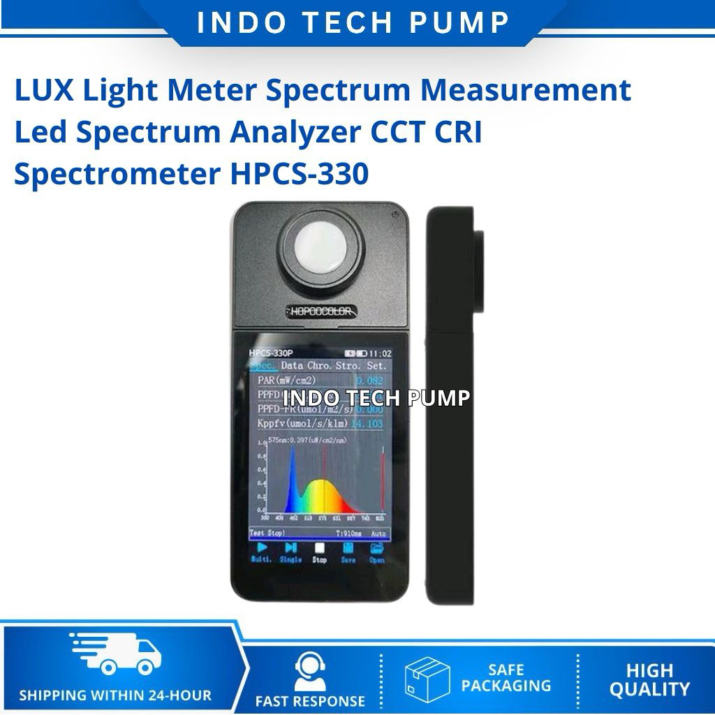 LUX Light Meter Spectrum Measurement Led Spectrum Analyzer CCT CRI Spectrometer HPCS-330