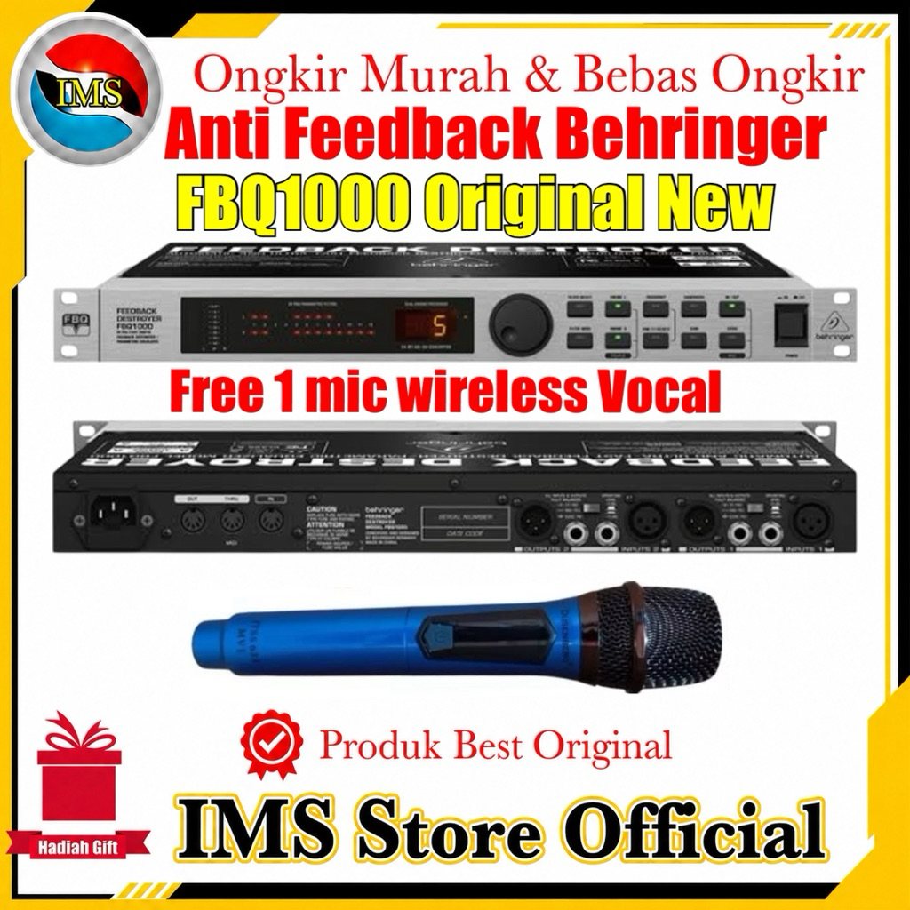 Anti feedback Behringer FBQ1000 Original Destroyer Automatic FBQ 1000