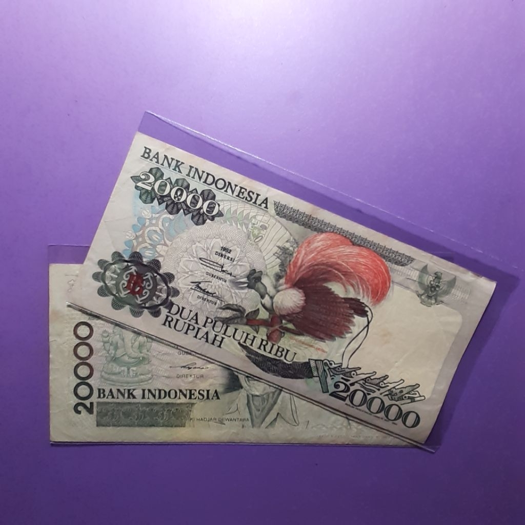 uang kuno set 20.000 rupiah