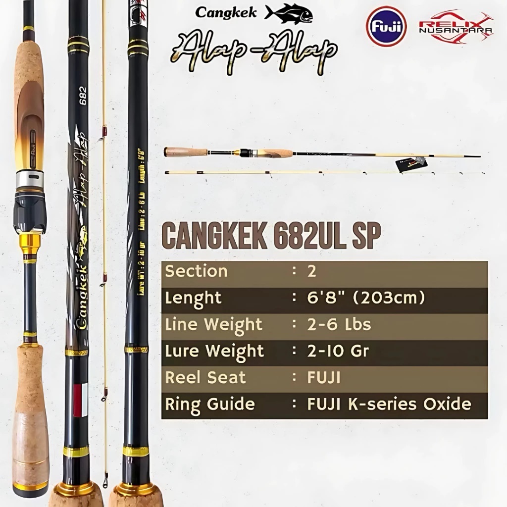JORAN RELIX NUSANTARA CANGKEK ALAP ALAP 632SP 682SP 682BC CASTING ULTRALIGHT RINGAN KUAT MUDAH DI GU