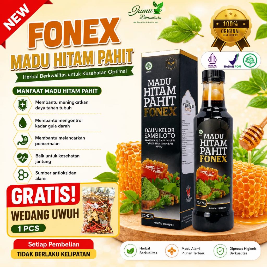 Madu Hitam Fonex 280, Madu Hitam Fonex 470 untuk pegal linu magh asam urat diabetes kolestrol | Hala