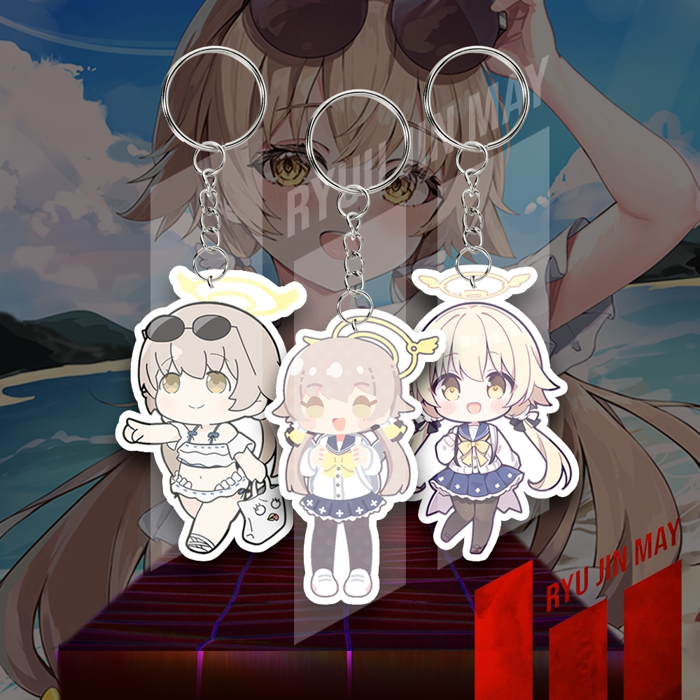 Gantungan Kunci / Keychain / Gantungan HP - Blue Archive - Ajitani Hifumi