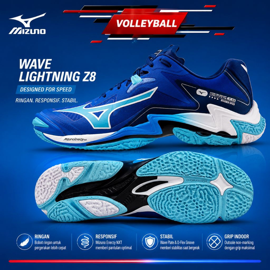 sepatu volly pria Mizuno sepatu voli pria original mizuno sepatu voly Mizuno pria original 100%