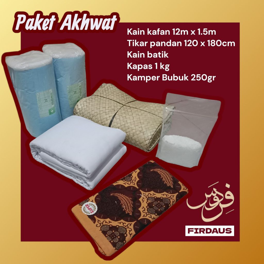 Paket Kain kafan untuk Akhwat - Paket Kain kafan untuk perempuan