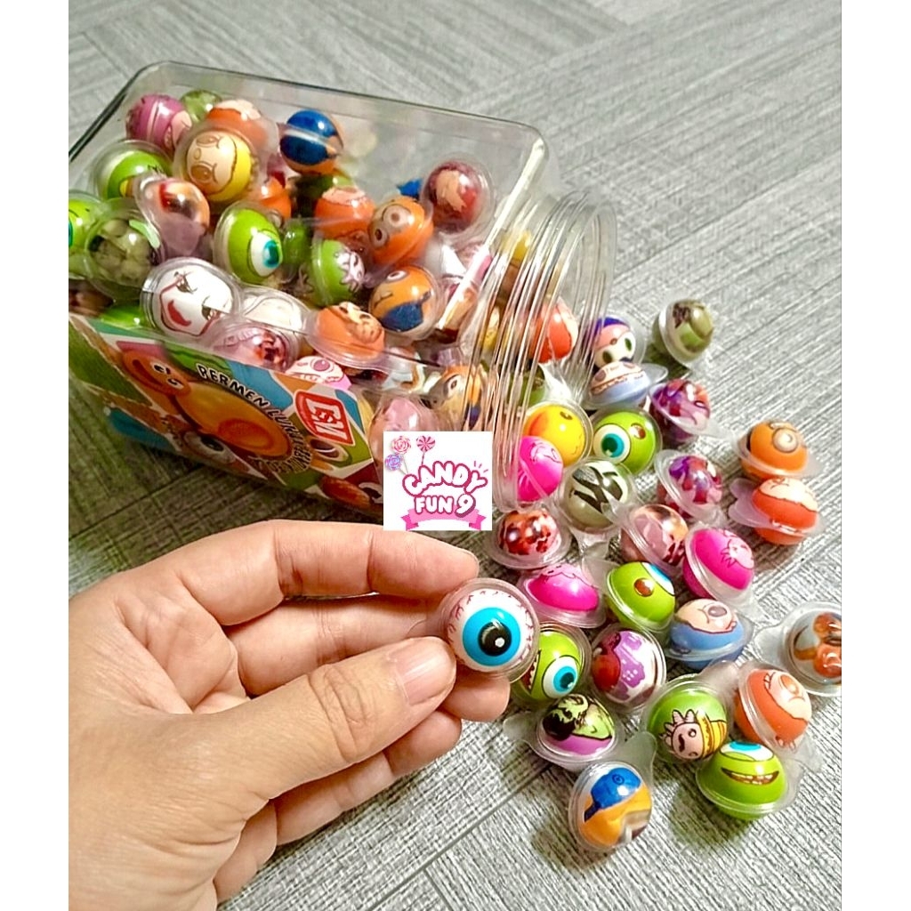 Permen Lunak bentuk bola//bola mata//permen viral isi 120pcs