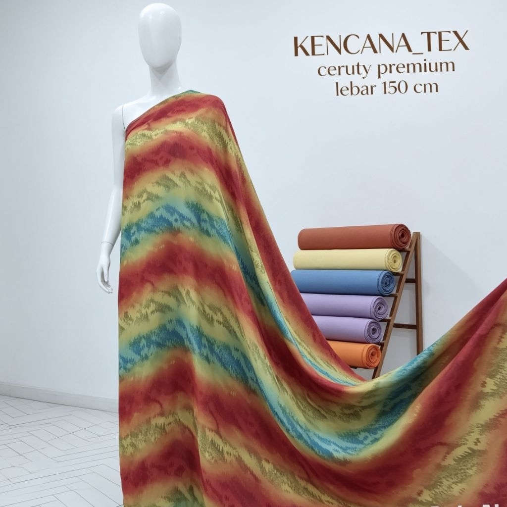 Kain Chiffon plangi _ sifon gradasi