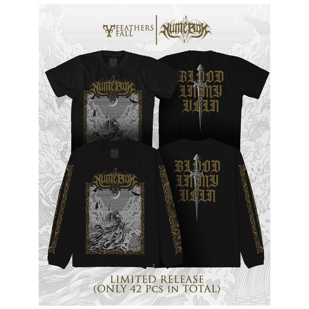FeathersFall x Numeron "Blood in My Vein" Official Band Merchandise - Stitch Supply Cotton Combed 20
