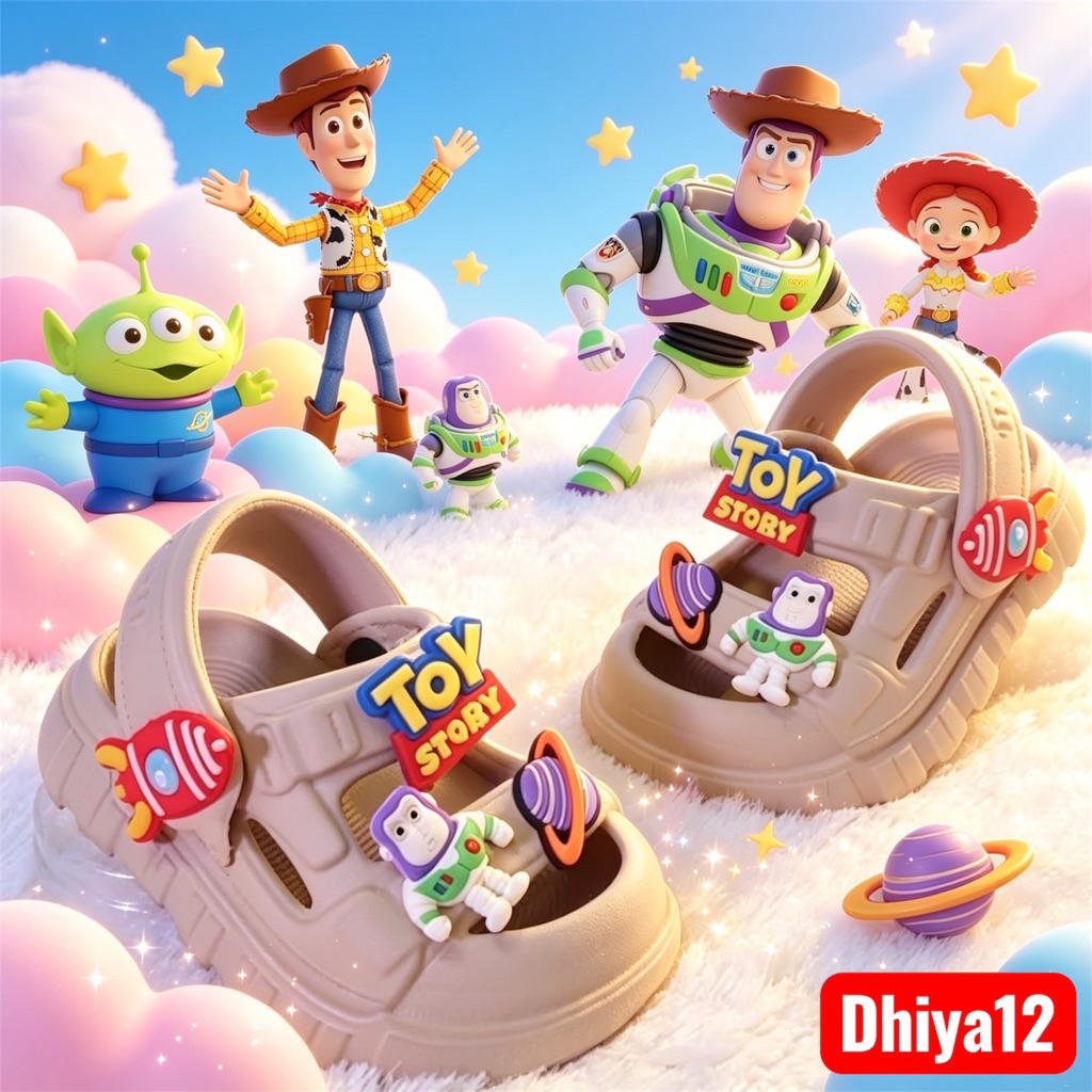 Sandal anak laki laki tali belakang  karakter toystory Craem