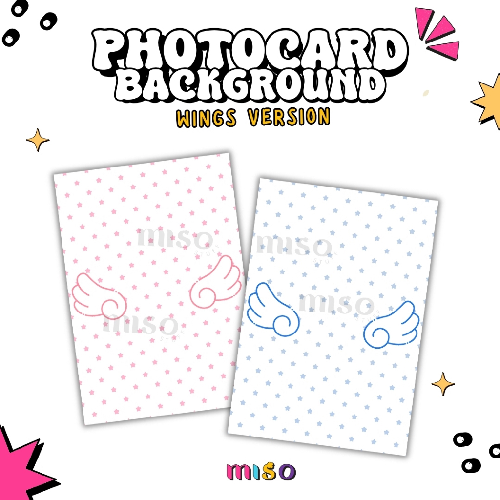 Photocard Background / Photocard Filler Background / PC Binder Filler Kpop Wishlist / Binder Filler 