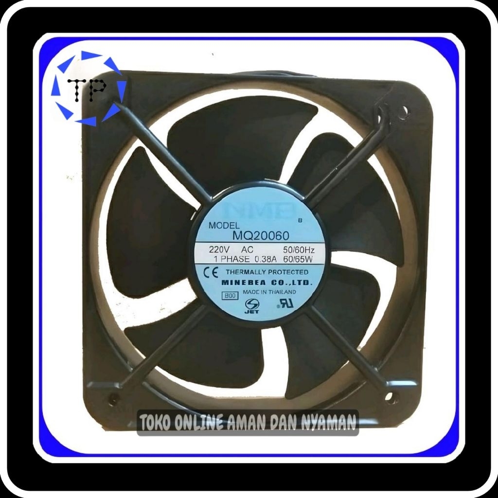 Fan NMB MQ20060 220V AC 50/60Hz 1Phase 0.38A 60/65W