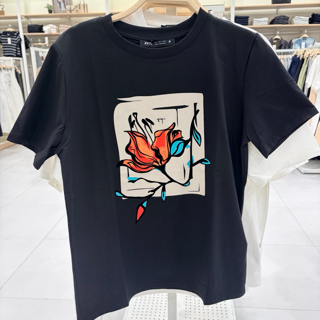 kaos lengan pendek wanita brand zes produk by matahari