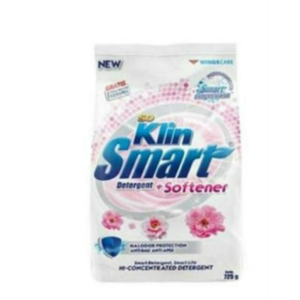 soklin smart detergent + softener 725g