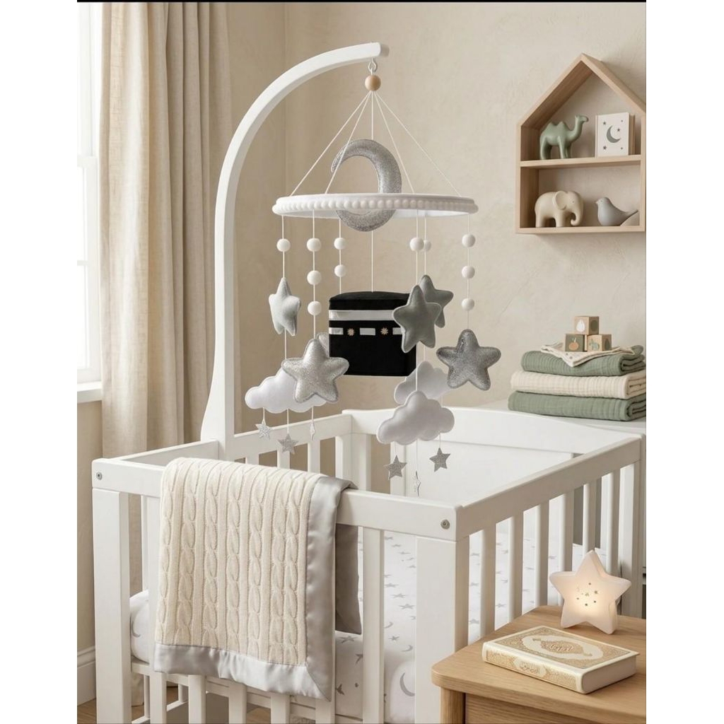 Baby Mobile tema Islami / Ka'bah Baby Mobile / mainan bayi