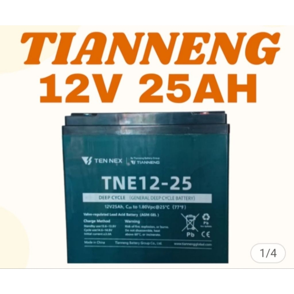 AKI TIANNENG TNE 12-25 12V25AH 6DZM20 ORIGINAL
