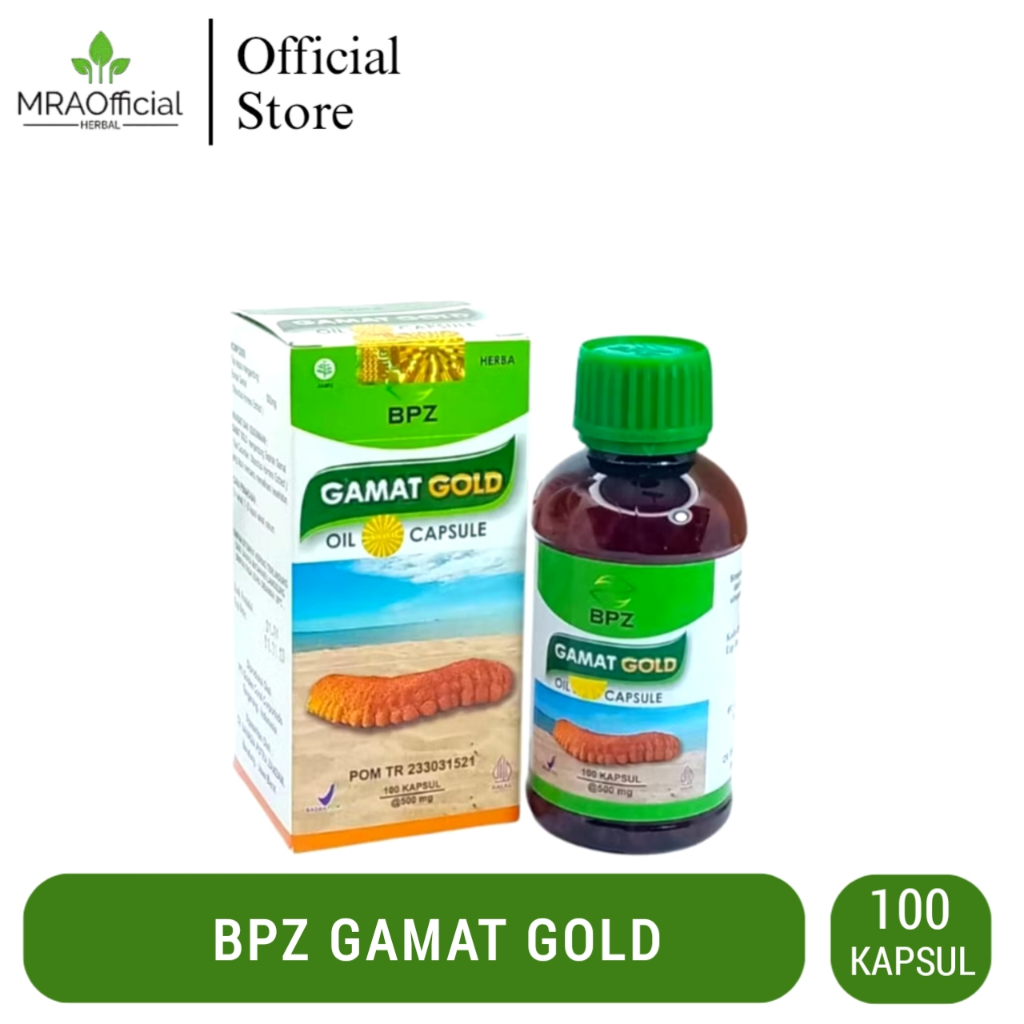 Kapsul Gamat Gold Oil BPZ 100 Kapsul | Gamat Oil Mengandung Ekstrak Teripang | Gamat Oil BPZ