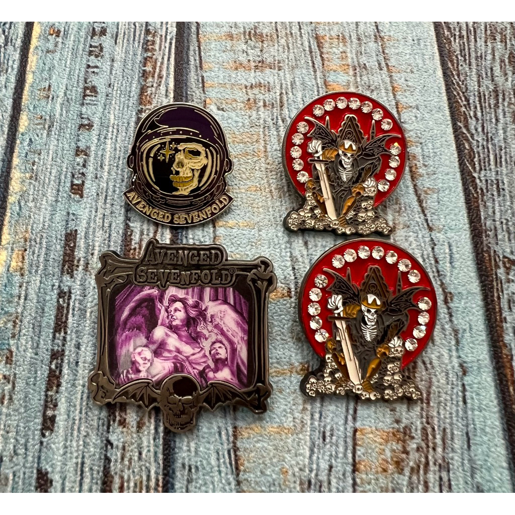 Pin Avenged Sevenfold A7X World Rilisan 2017 Vintage Official Merchandise
