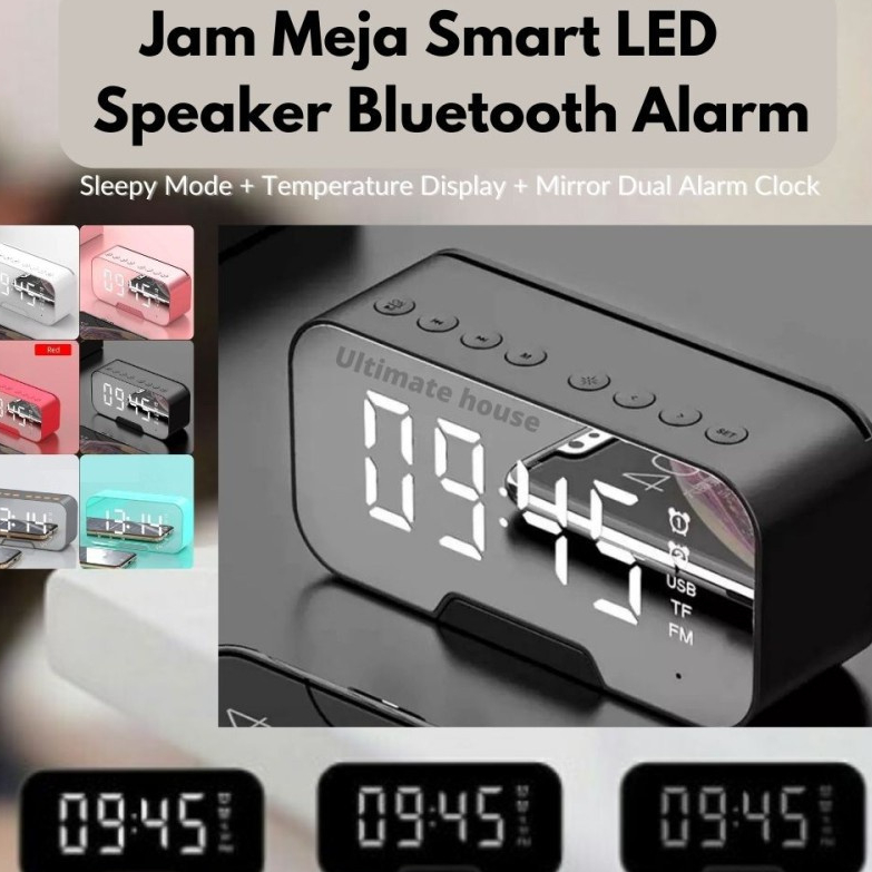 Jam Digital Speaker  Bluetooth Portable FM Radio Wireless Jam Mini Led Jam Speaker