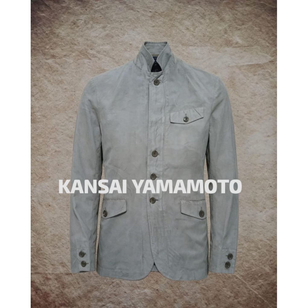 jaket jas KANSAI YAMAMOTO bahan suede bekas pakai recomend
