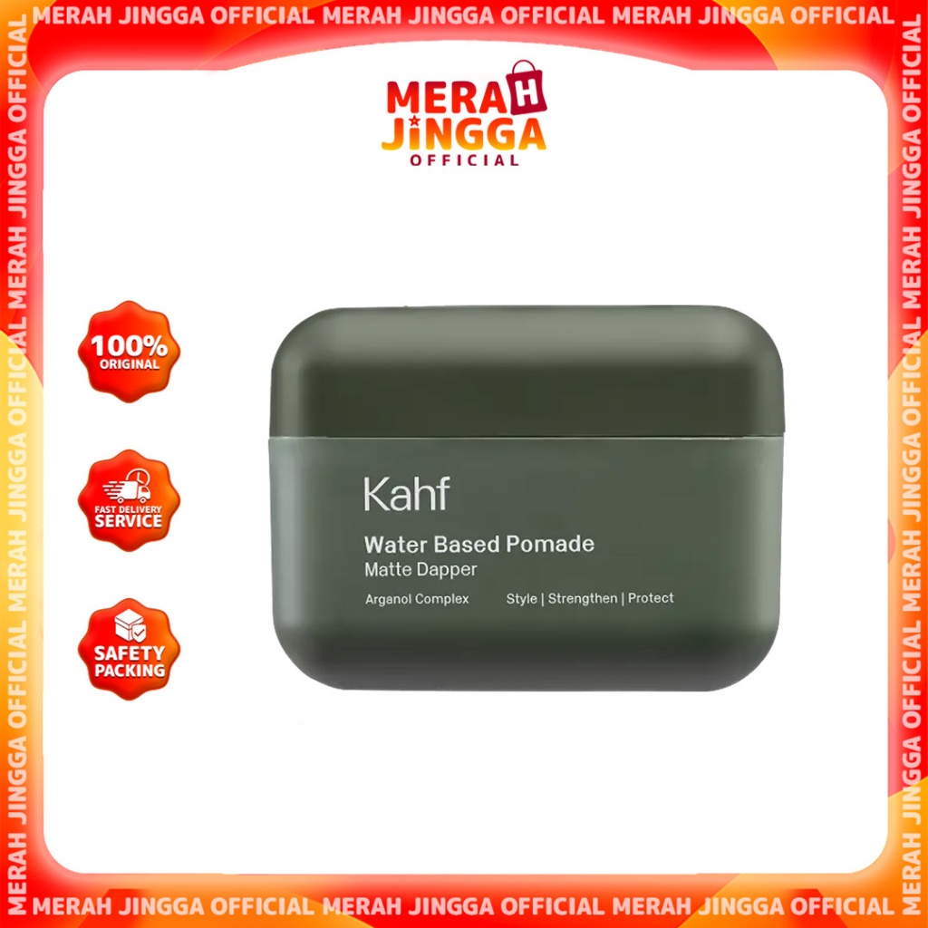 Kahf Matte Dapper Water-based Pomade 70g | Merah Jingga Official