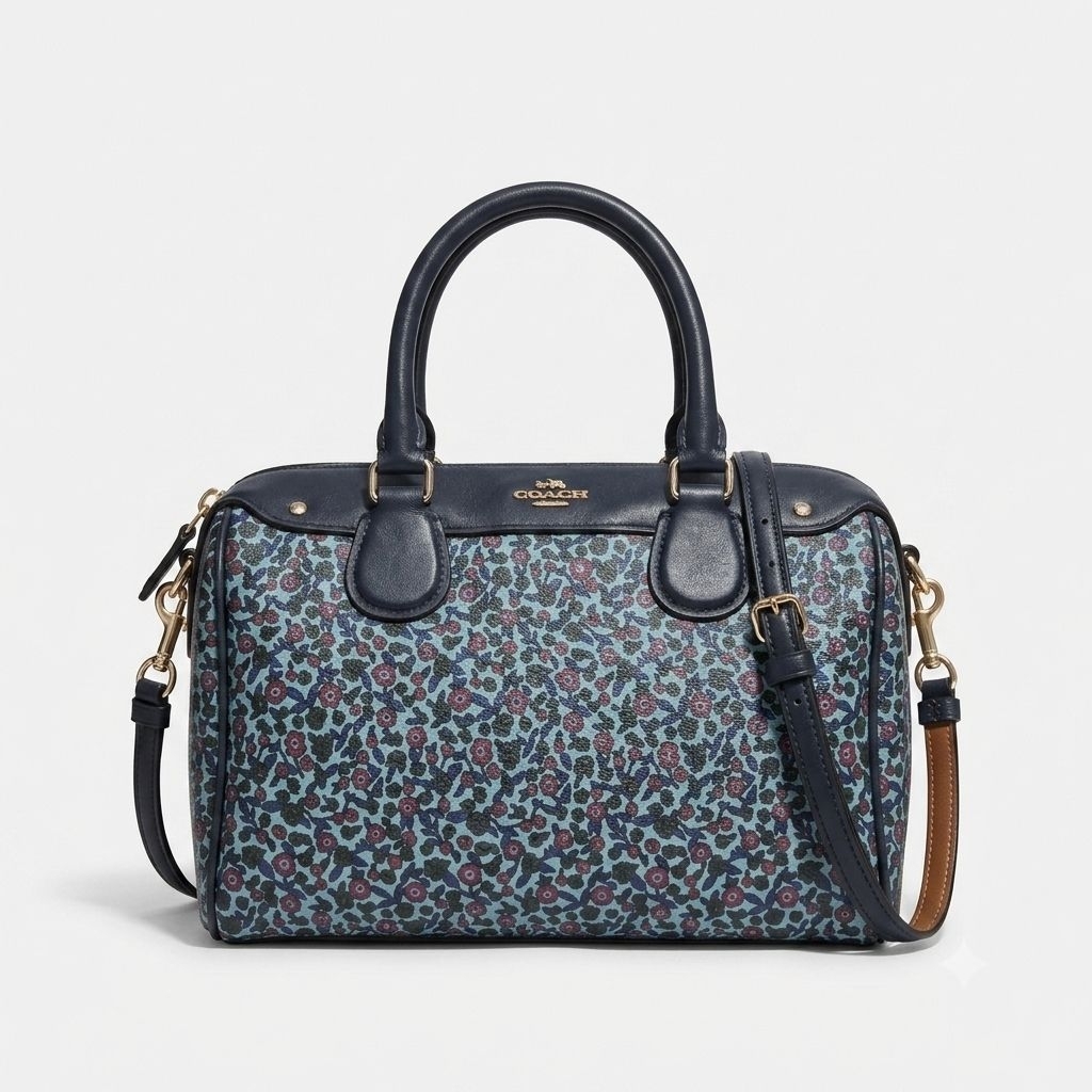 Tas Coach Speedy Motif Bunga Preloved/Second