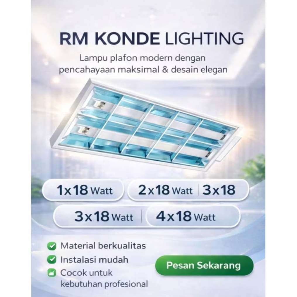 Kap Lampu RM Konde ukuran 1 x 18,2 x 18,3 x 18 dan 4 x 18