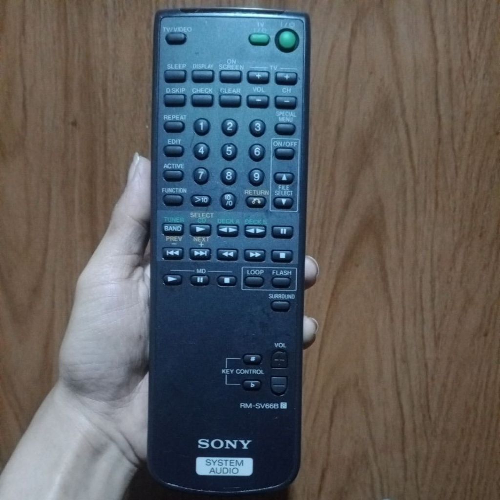 remot compo Sony bersih normal original RM-SV66B