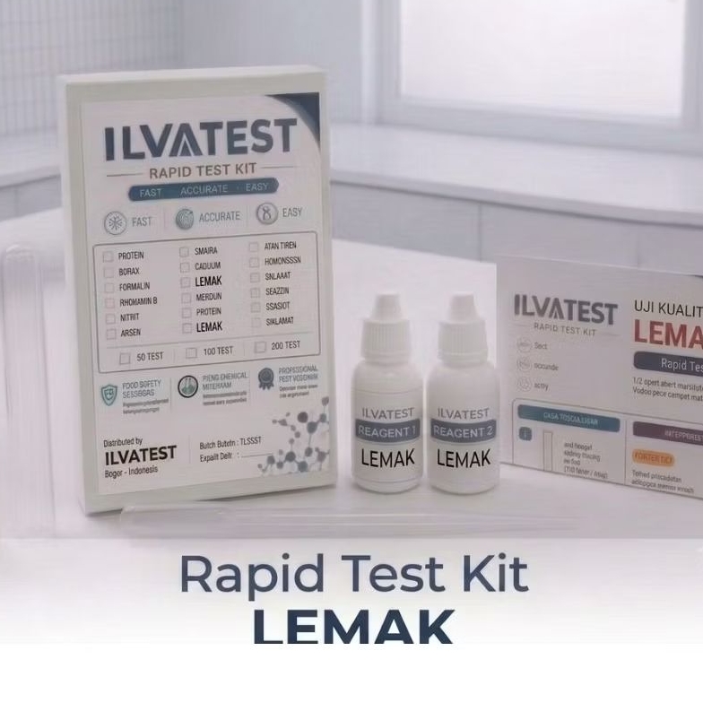 Rapid Test Kit Lemak / Test kit uji Lemak