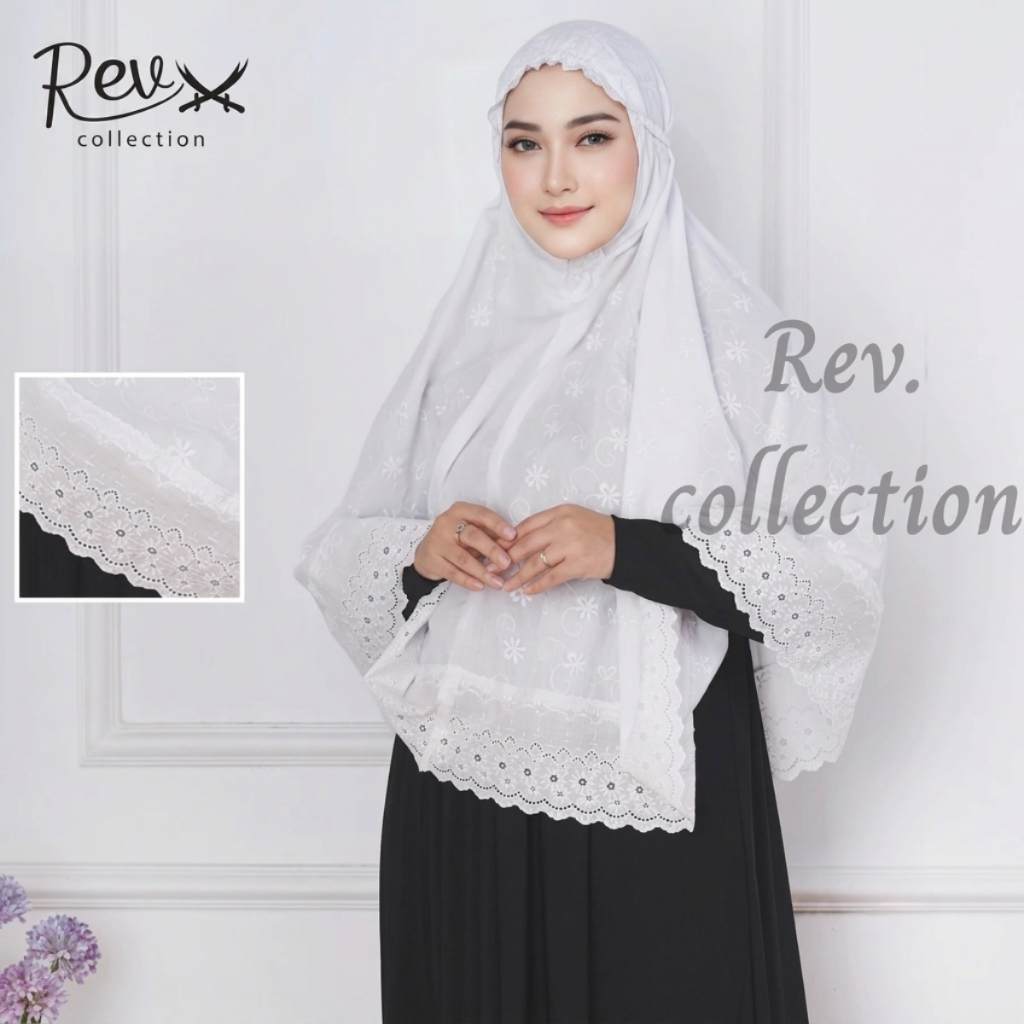 Bergo Umroh Wanita Putih Jumbo Perlengkapan Haji & Umroh