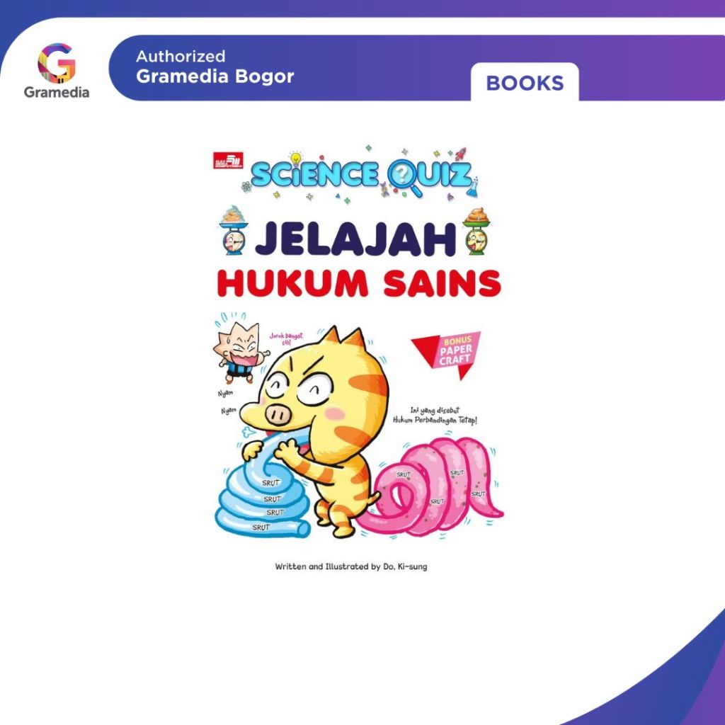 Gramedia Bogor - Buku Science Quiz SOS Jelajah Hukum Sains