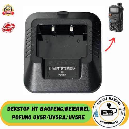 Dekstop Charger HT Baofeng Weierwei Veerxion UV 5R Mangkok Charger Baofenv Weierwei Baofeng