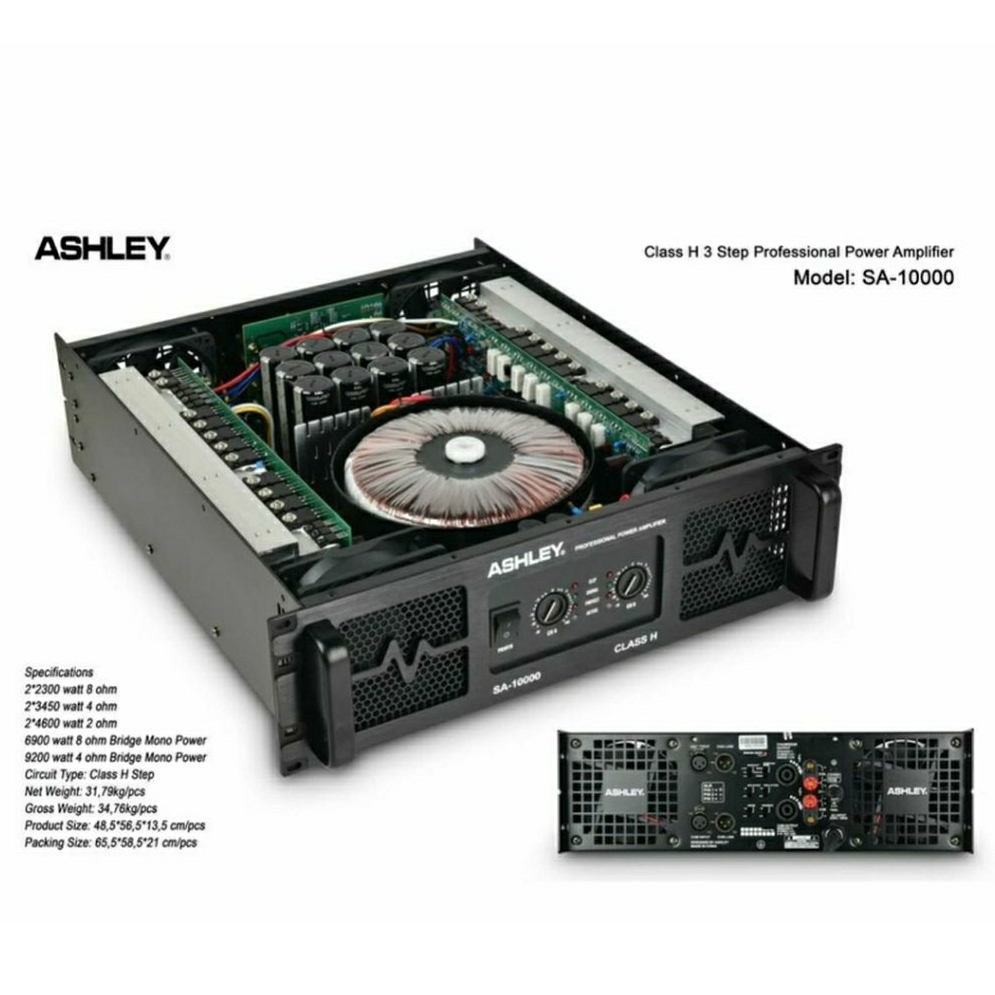 Power Amplifier Ashley SA 10000 Original Amplifier CLASS H 3 Step Original