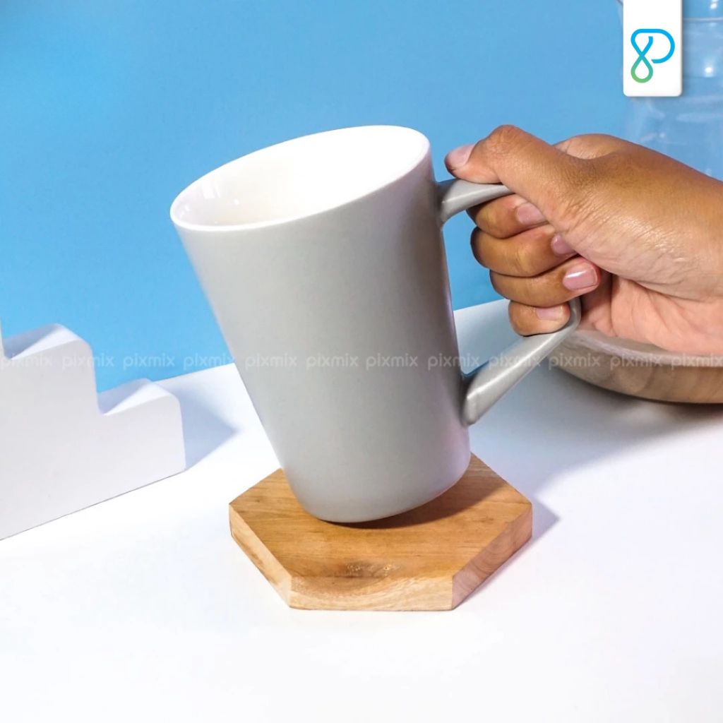 Tatakan Gelas Coaster Pinus Hexagonal | Properti Foto Produk - Coaster Hexa
