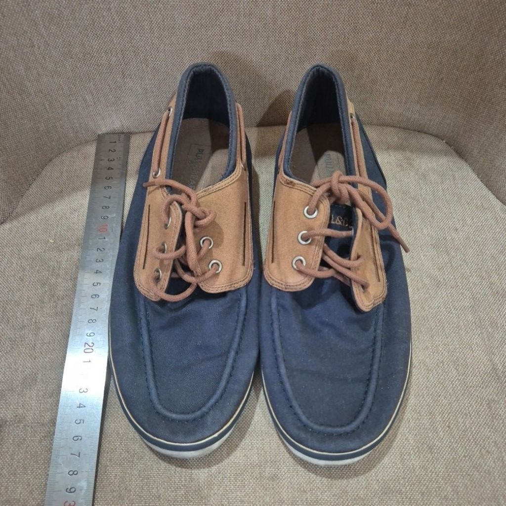 Preloved - Sepatu Pria Vintage Blue Brown Uk 41 Pull&Bear